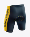 Men’s Cycling Shorts mockup (Back Half Side View)