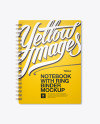 Notebook With Ring Binger Mockup - Front View