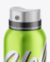 Glossy Metallic Aerosol Spray Bottle Mockup