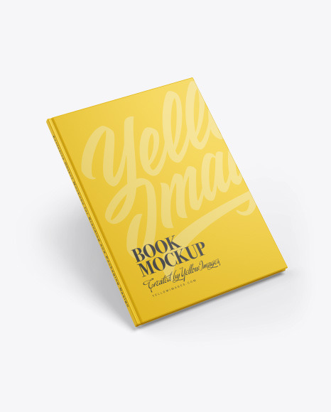 Hardcover Book w/ Matte Cover Mockup