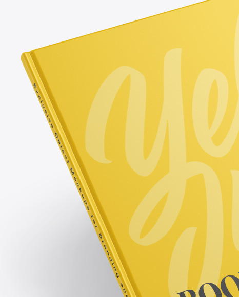 Hardcover Book w/ Matte Cover Mockup