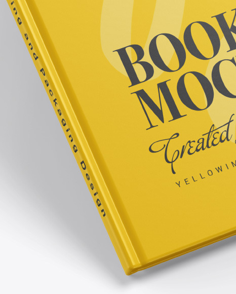 Hardcover Book w/ Matte Cover Mockup