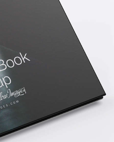 Hardcover Book w/ Matte Cover Mockup