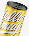 Matte Drink Can Mockup