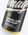 Matte Drink Can Mockup