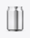 Glossy Metallic Can Mockup