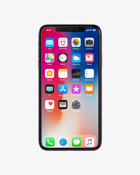 Black Apple iPhone XR Mockup