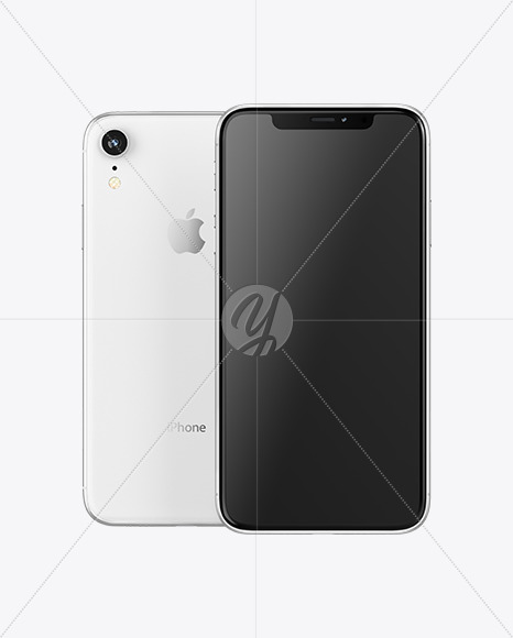 White Apple iPhone XR Mockup