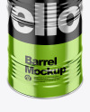 Metallic Barrel Mockup