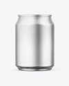 Matte Metallic Can Mockup