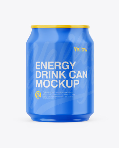 Glossy Can Mockup