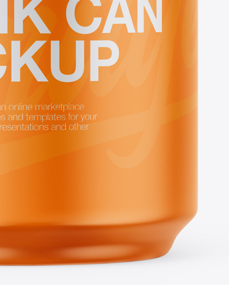 Matte Can Mockup Matte Can Mockup