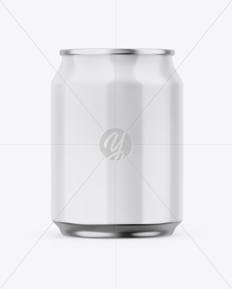 Metallic Can W/ Glossy Finish Mockup