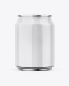 Metallic Can W/ Glossy Finish Mockup