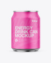 Metallic Can W/ Matte Finish Mockup