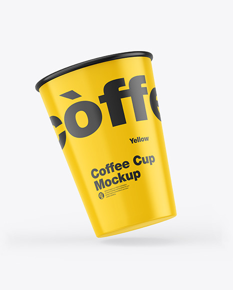 Glossy Coffee Cups Mockup