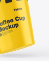 Glossy Coffee Cups Mockup