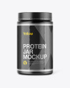 Matte Protein Jar Mockup