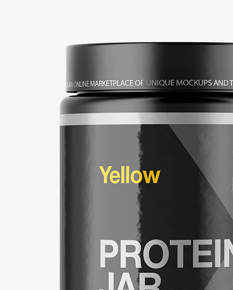 Matte Protein Jar Mockup