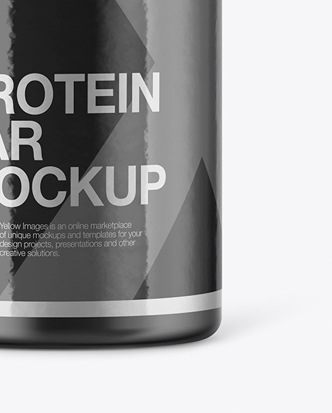 Matte Protein Jar Mockup