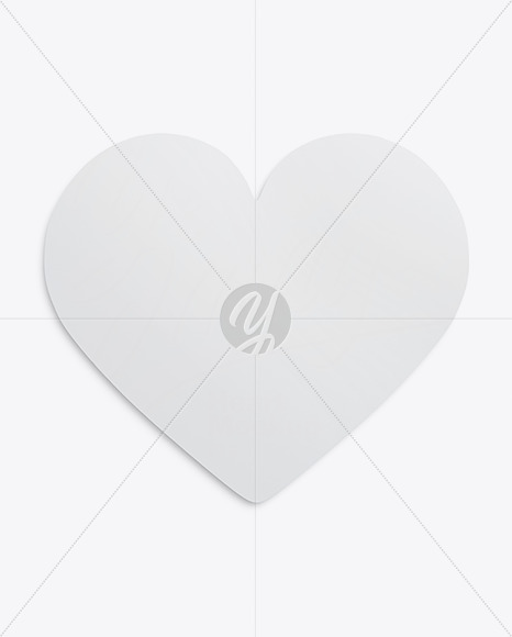 Heart Shaped Card Mockup