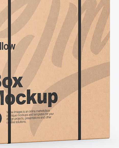 Mailing Kraft Box Mockup