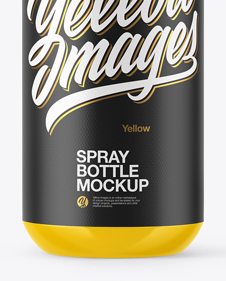 Glossy Spray Bottle Mockup