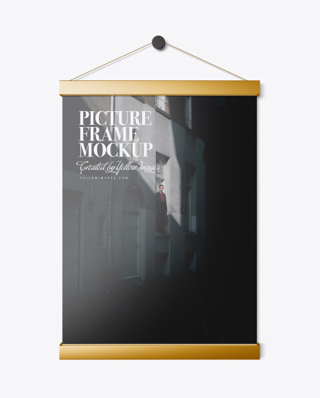 Metallic Picture Frame Mockup