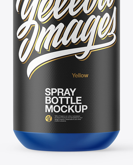 Matte Spray Bottle Mockup