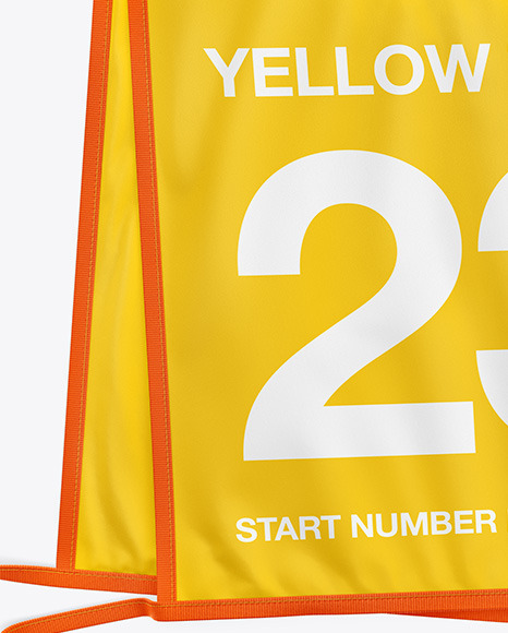 Start Number Bib Mockup