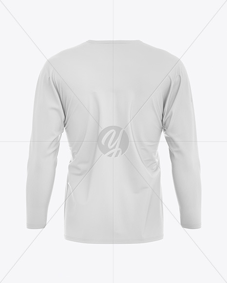 Men's Long Sleeve T-Shirt Mockup