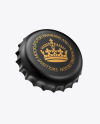 Matte Metallic Bottle Cap Mockup