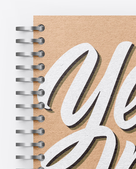 Kraft Notebook Mockup