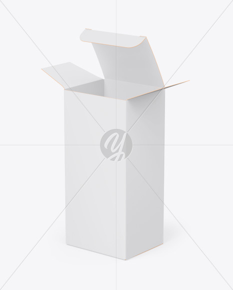 Opened Paper Box Mockup