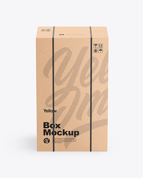 Mailing Kraft Box Mockup