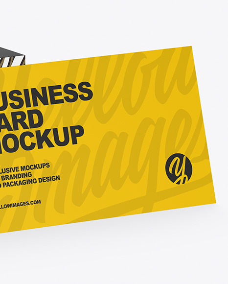 Paper Box &amp; Business Card Mockup