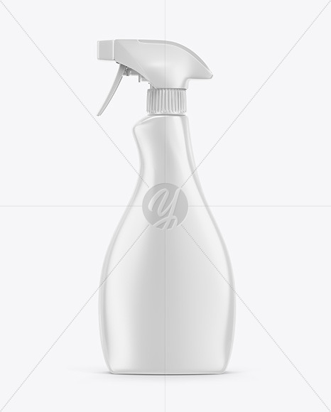 Glossy Spray Bottle Mockup