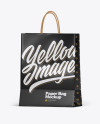 Glossy Shopping Bag w/ Rope Handles Mockup