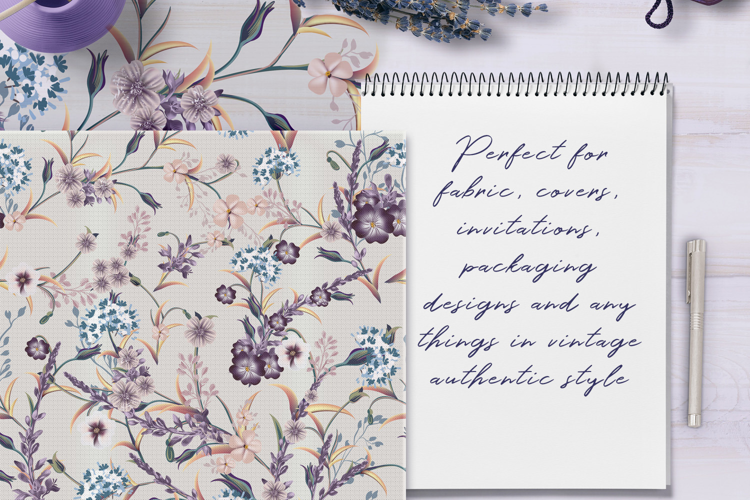 Floral vintage seamless pattern Floral vintage seamless pattern