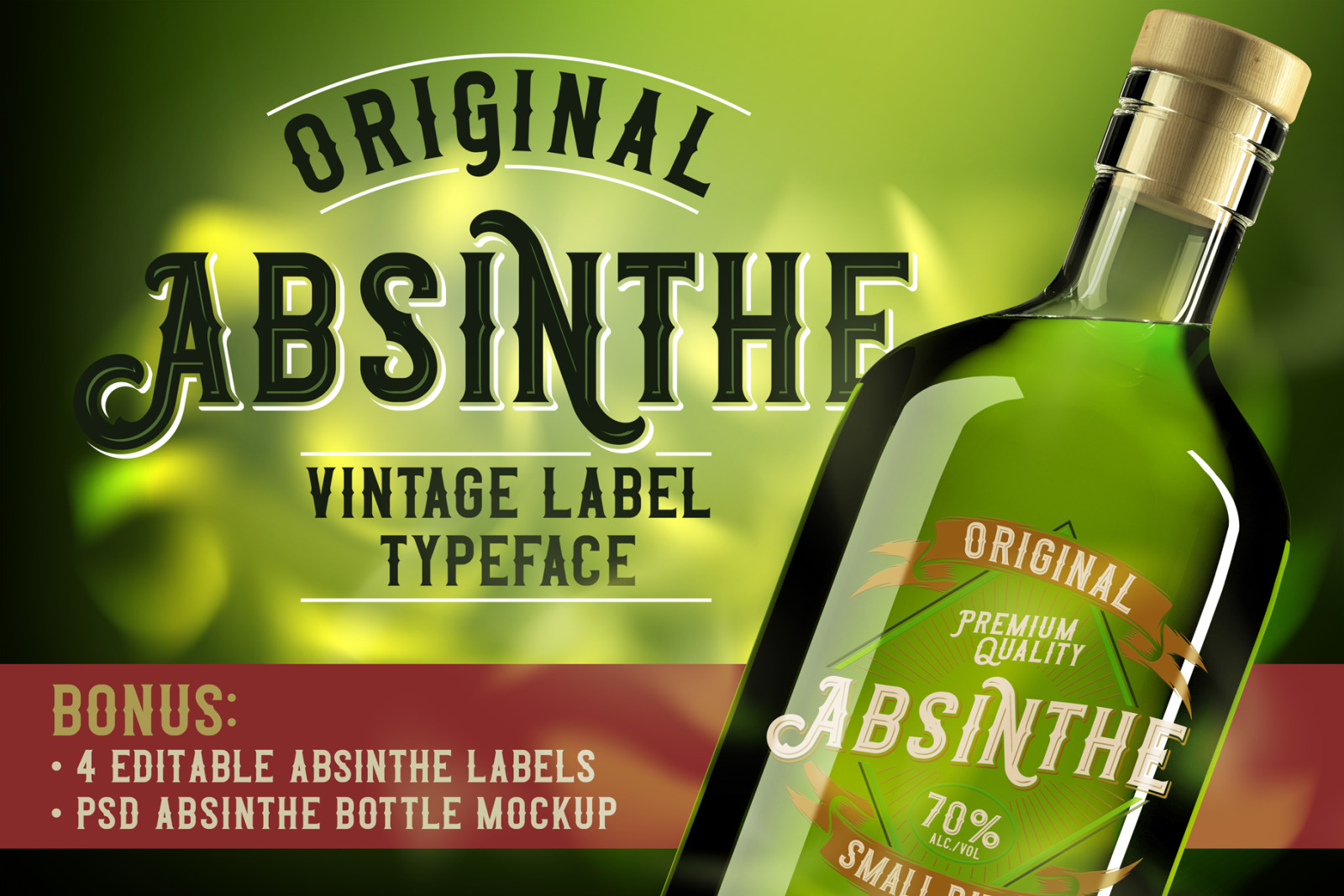 Original Absinthe Layered Font Original Absinthe Layered Font