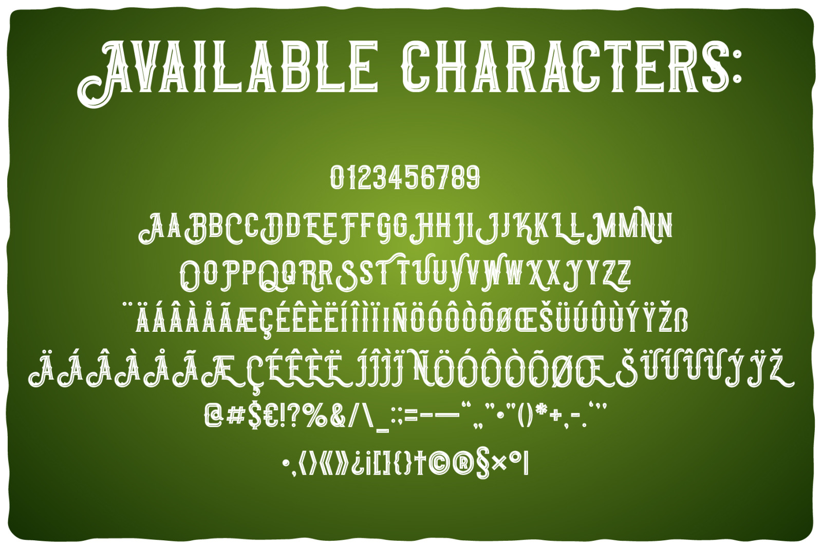 Original Absinthe Layered Font Original Absinthe Layered Font