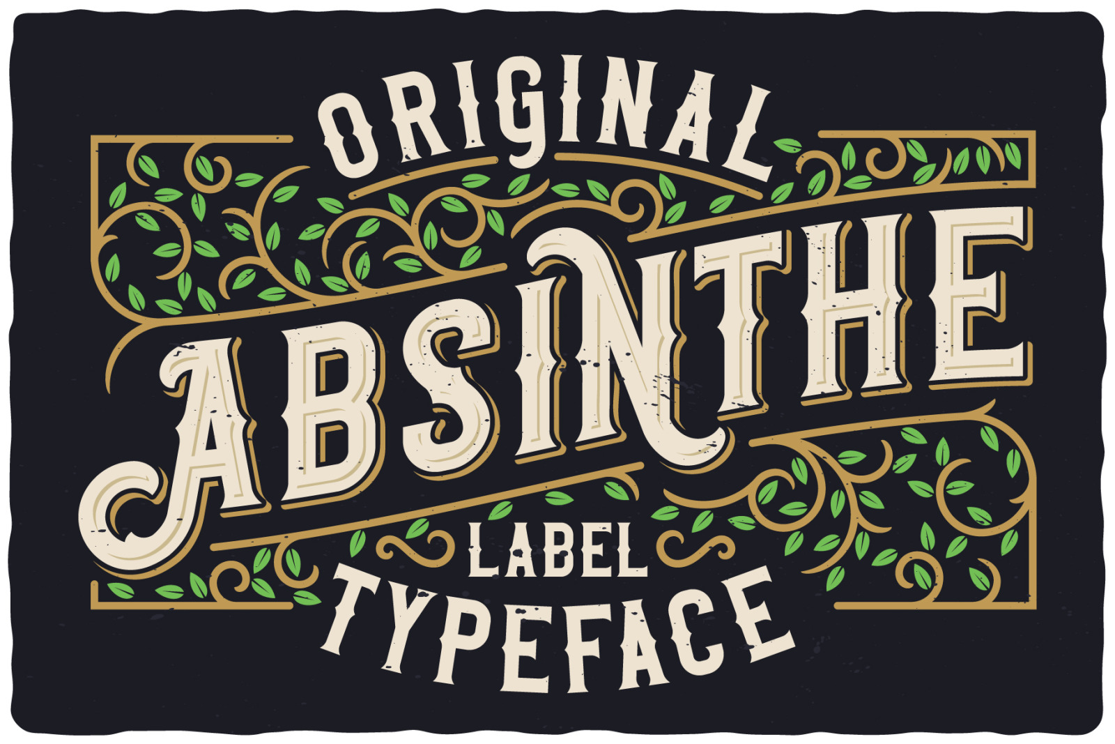 Original Absinthe Layered Font Original Absinthe Layered Font