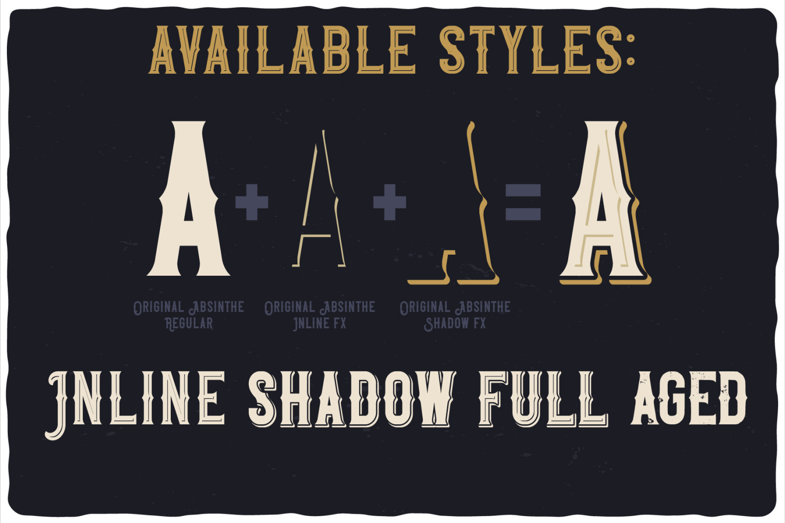 Original Absinthe Layered Font Original Absinthe Layered Font