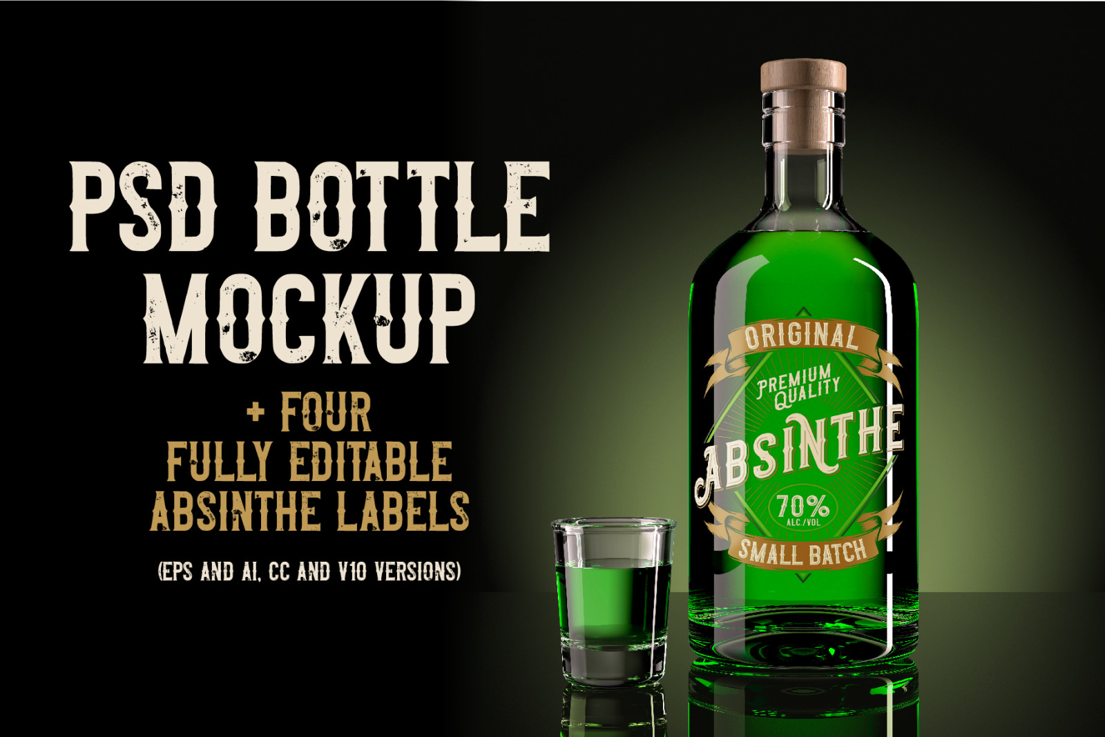 Original Absinthe Layered Font Original Absinthe Layered Font