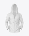 Full-Zip Hooded Sweatshirt Mockup – Front View