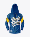 Full-Zip Hooded Sweatshirt Mockup – Front View