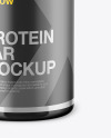 Glossy Protein Jar Mockup