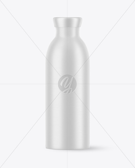 Matte Aluminum Drink Bottle 500ml Mockup