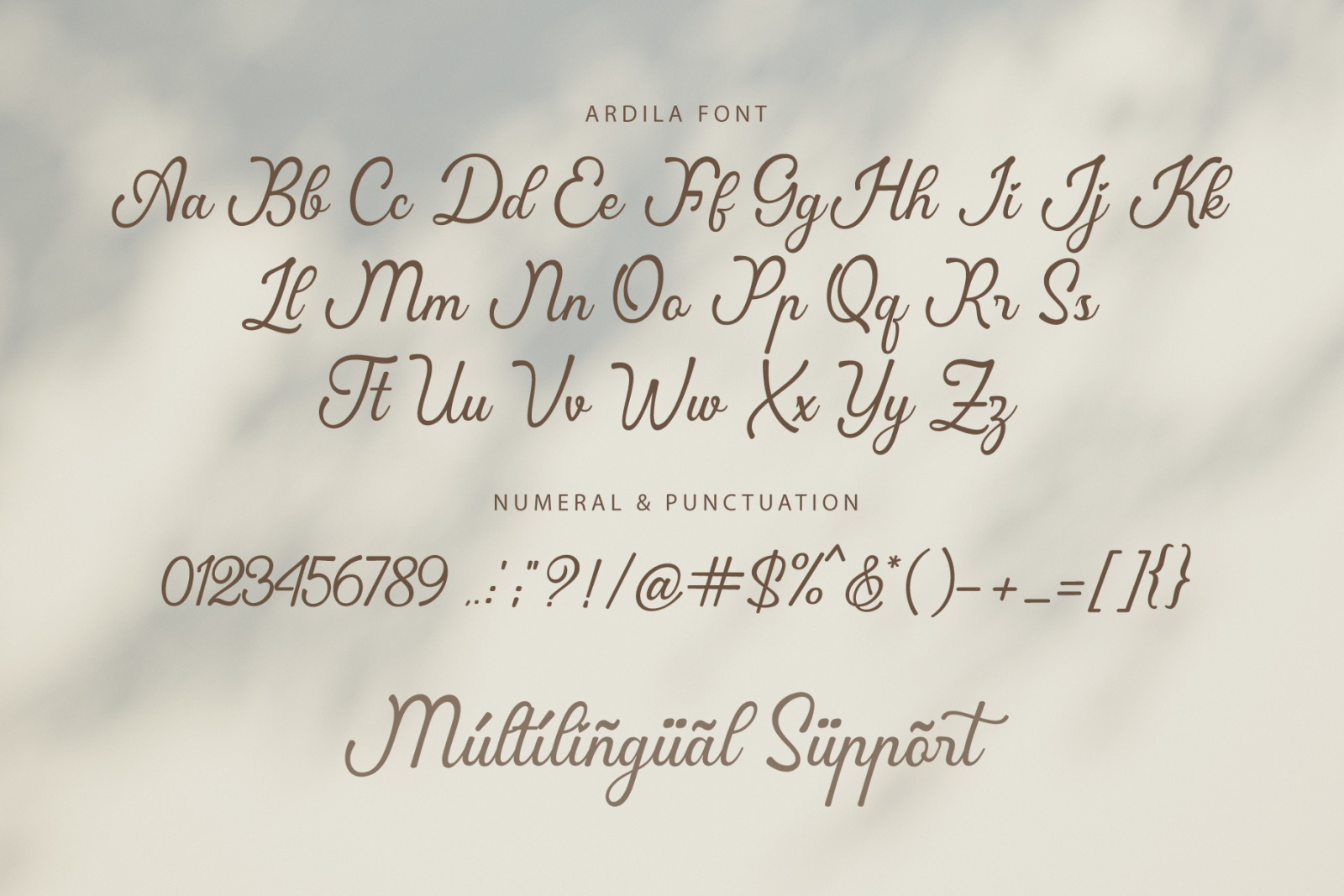 Ardila / Lovely Calligraphy Font