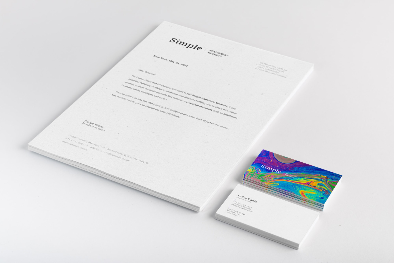 A4 and Business Cards Mockup A4 and Business Cards Mockup
